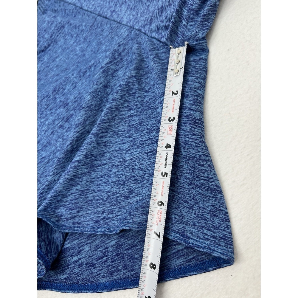 YoungLA Shorts Mens Medium Blue Heather Stretch Zip Pockets Active Training Gym - Picture 10 of 11
